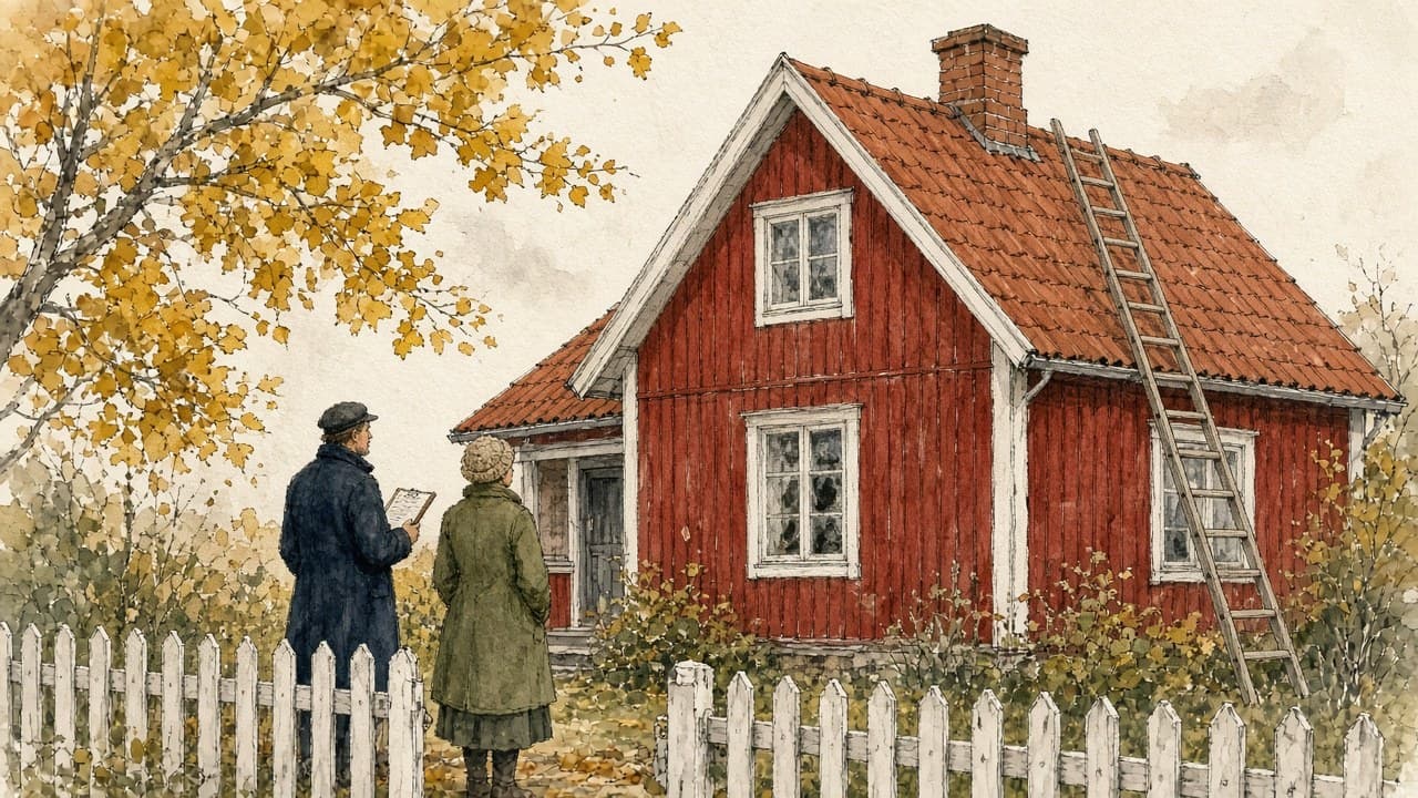 Takbesiktning före vintern med drönare